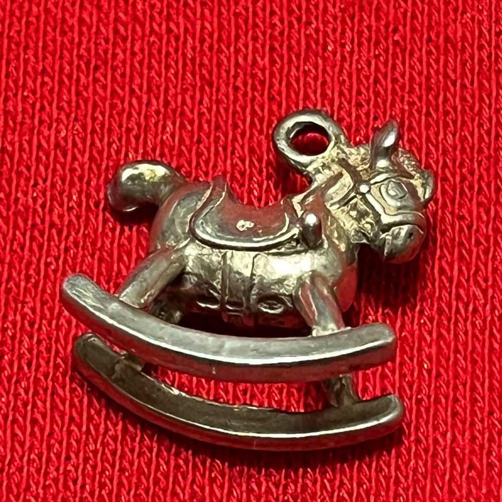 Silver Rocking Horse Brooch - Picture 6 of 16